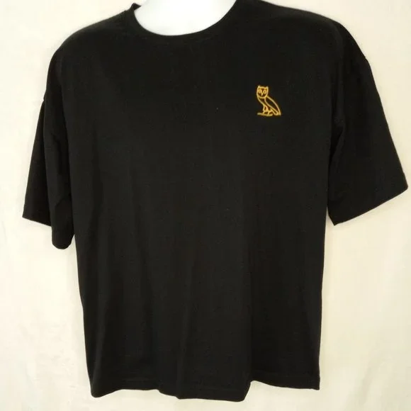 OVO | Shirts | Ovo Drake Owl Embroidered Black Short Sleeve